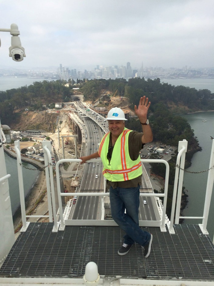 Alfred Martinez on a recent project site